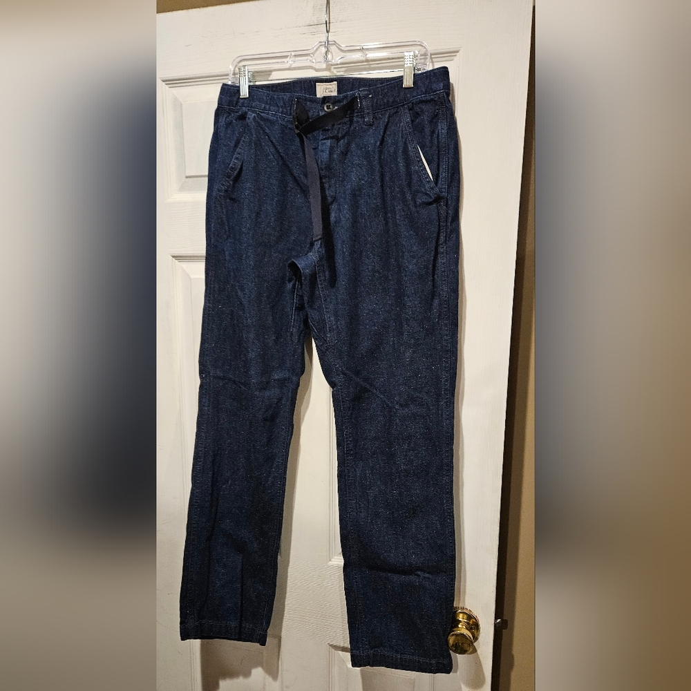 J CREW EVERY STITCH CONSIDERED JEANS WITH BELT